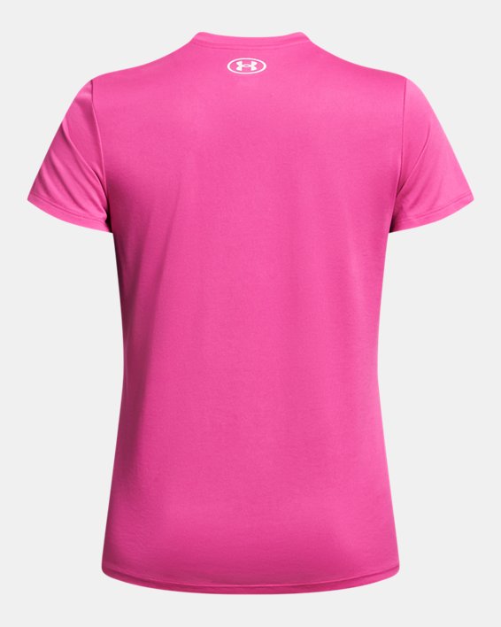 Camiseta de manga corta con cuello de pico UA Tech™ para mujer, Pink, pdpMainDesktop image number 3